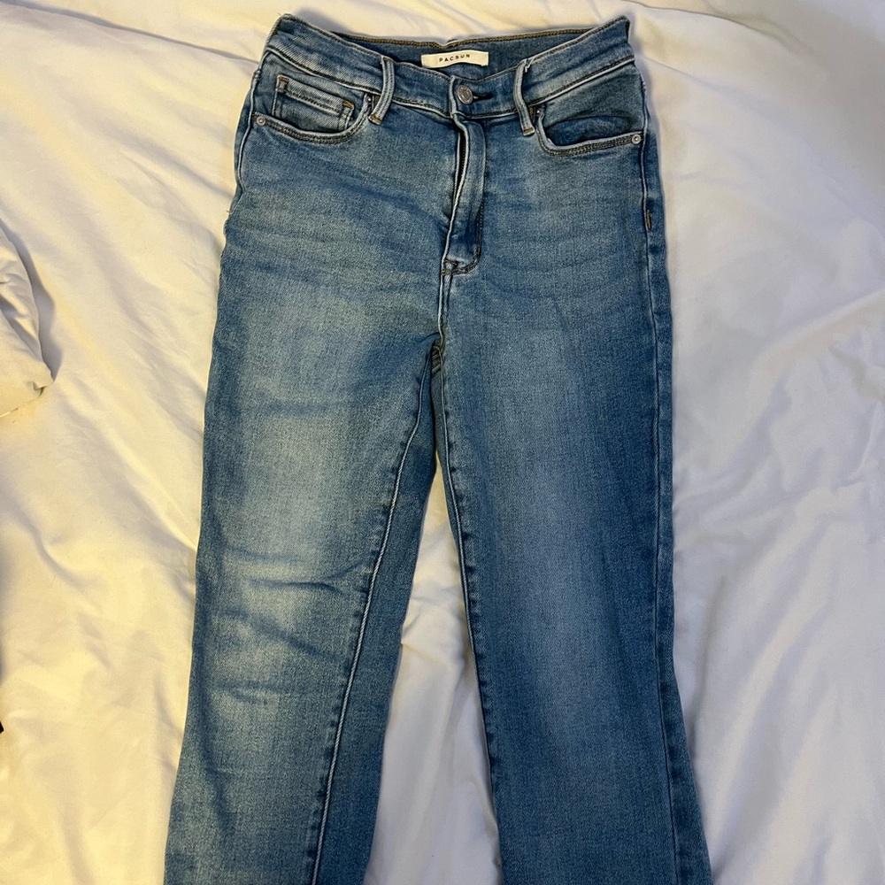 Skinny high rise jeans